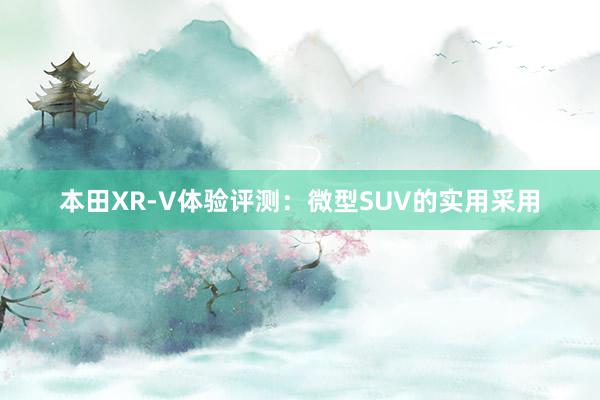 本田XR-V体验评测：微型SUV的实用采用